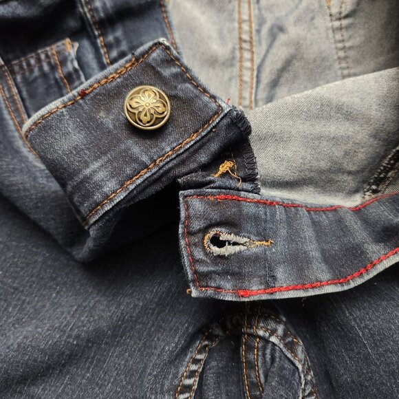 Lane Bryant Jeans Womens 22 Blue High Rise Pull On Denim Stretch Pants - Picture 7 of 7